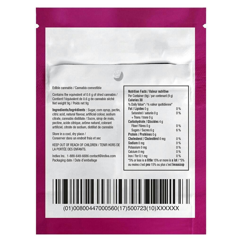 Pomegranate Blueberry Acai 5:1 | Gummies | 10pk | 1mg/ea by Wana Edibles