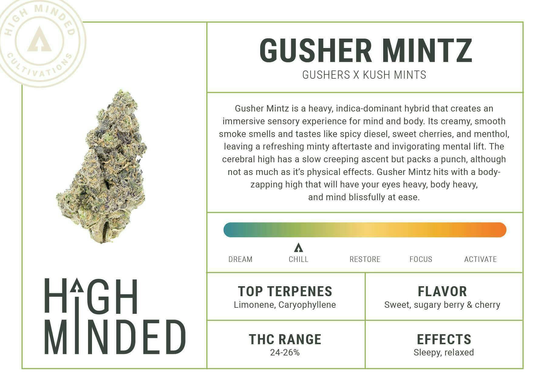 High Minded | Gusher Mintz | Ground | 28g