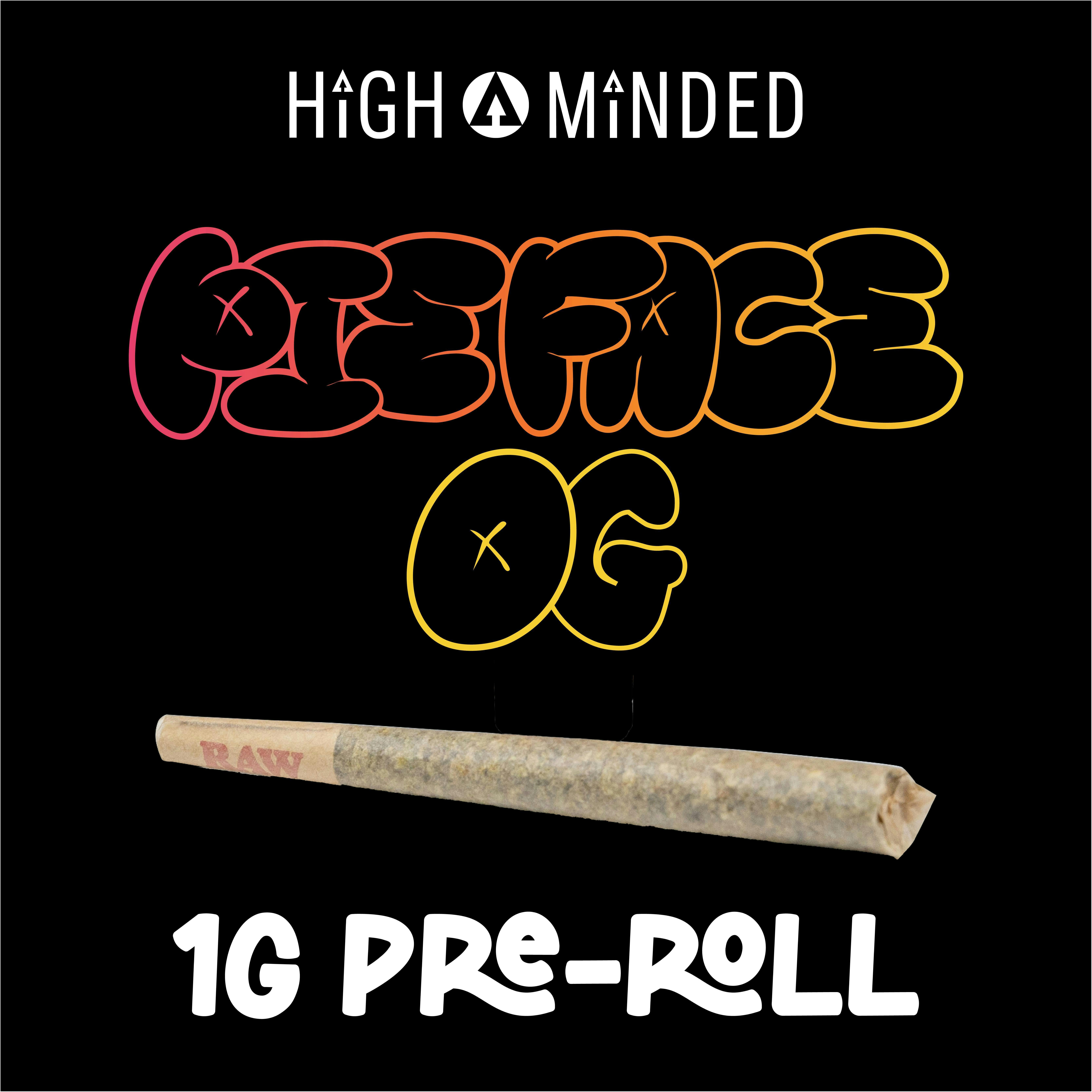 High Minded | Pie Face OG | Joints | 1g