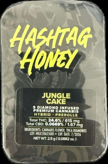Jungle Cake | Diamond Infused Minis | 0.5g each | 5pk by Hashtag Honey