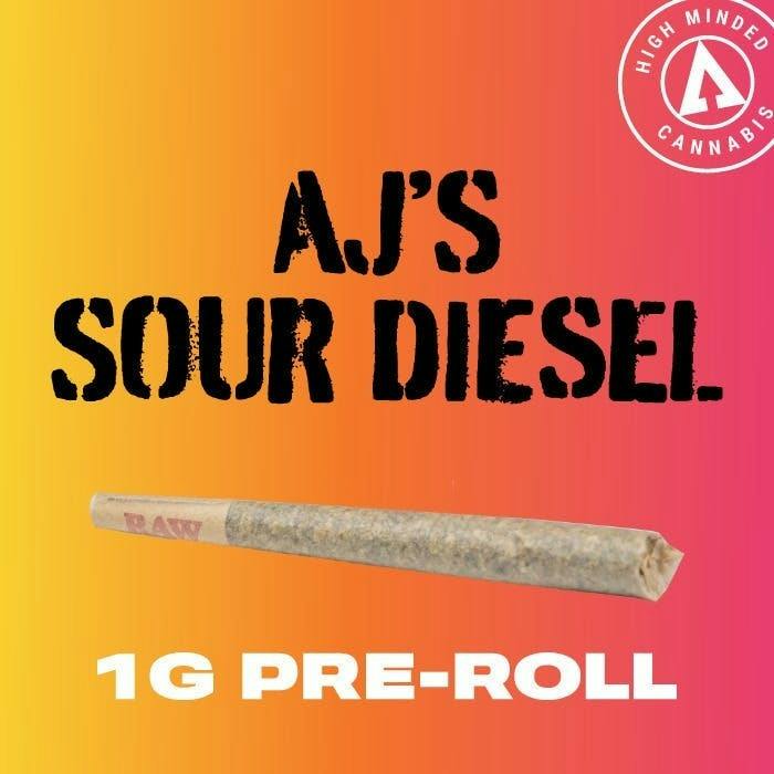 High Minded | AJ's Sour Diesel | Joints | 1g