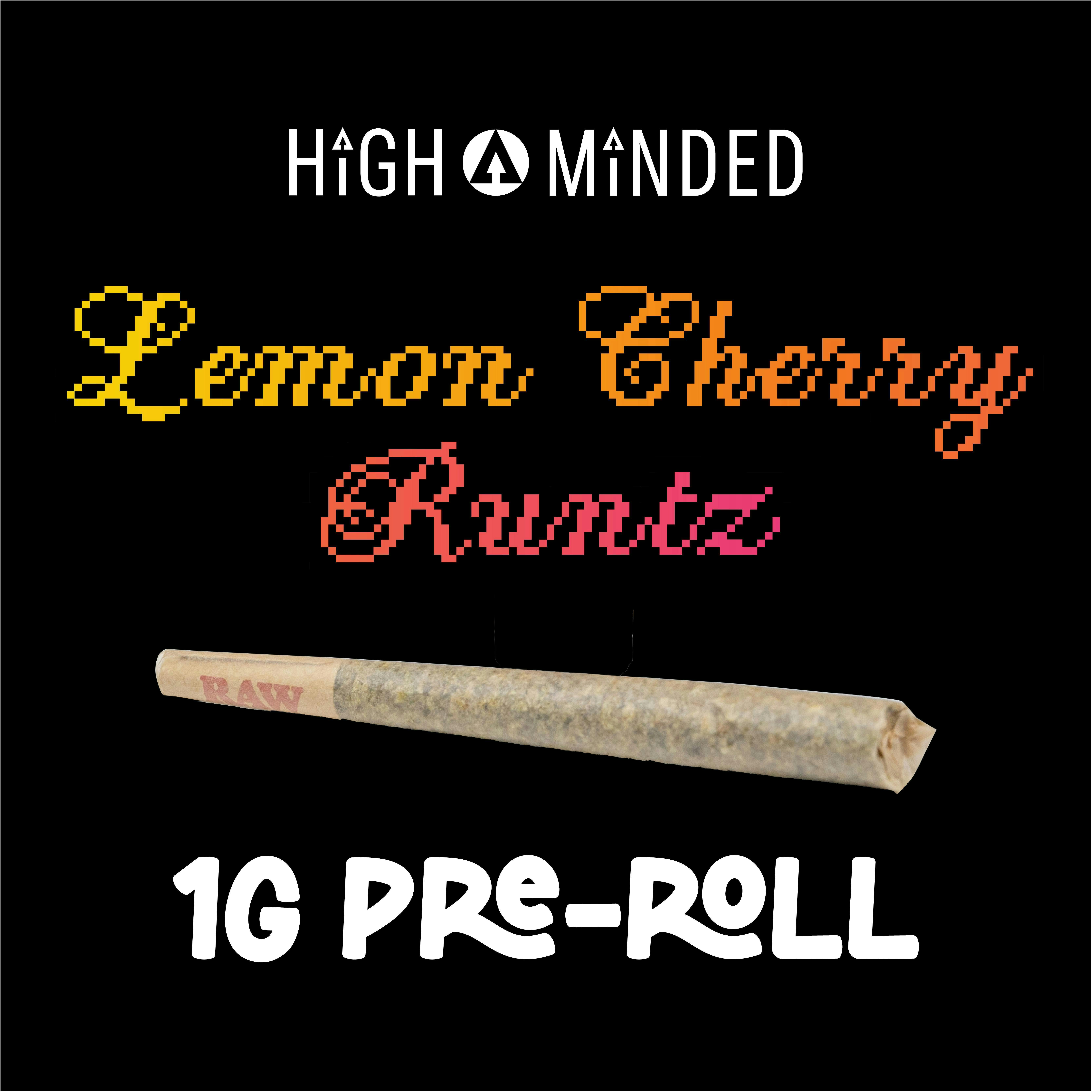 High Minded | Lemon Cherry Runtz | Joints | 1g