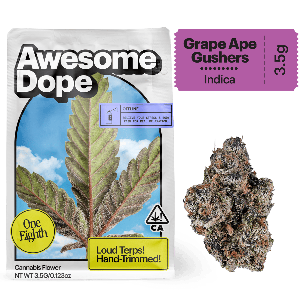 Awesome Dope | Grape Ape Gushers | Big Buds | 3.5g by Awesome Dope