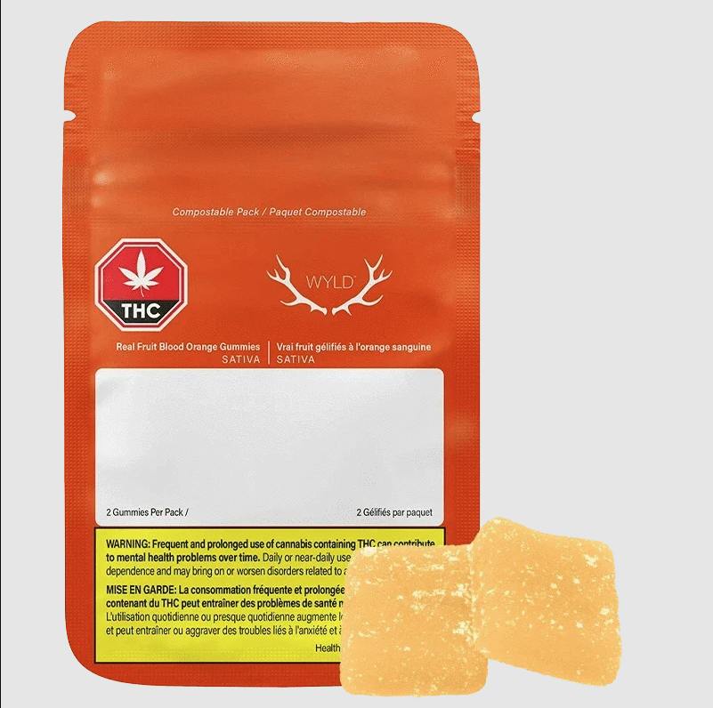 Blood Orange 1:1 THC:CBC Sativa Enhanced Gummies | 10mg | 2ct | 5mg/ea