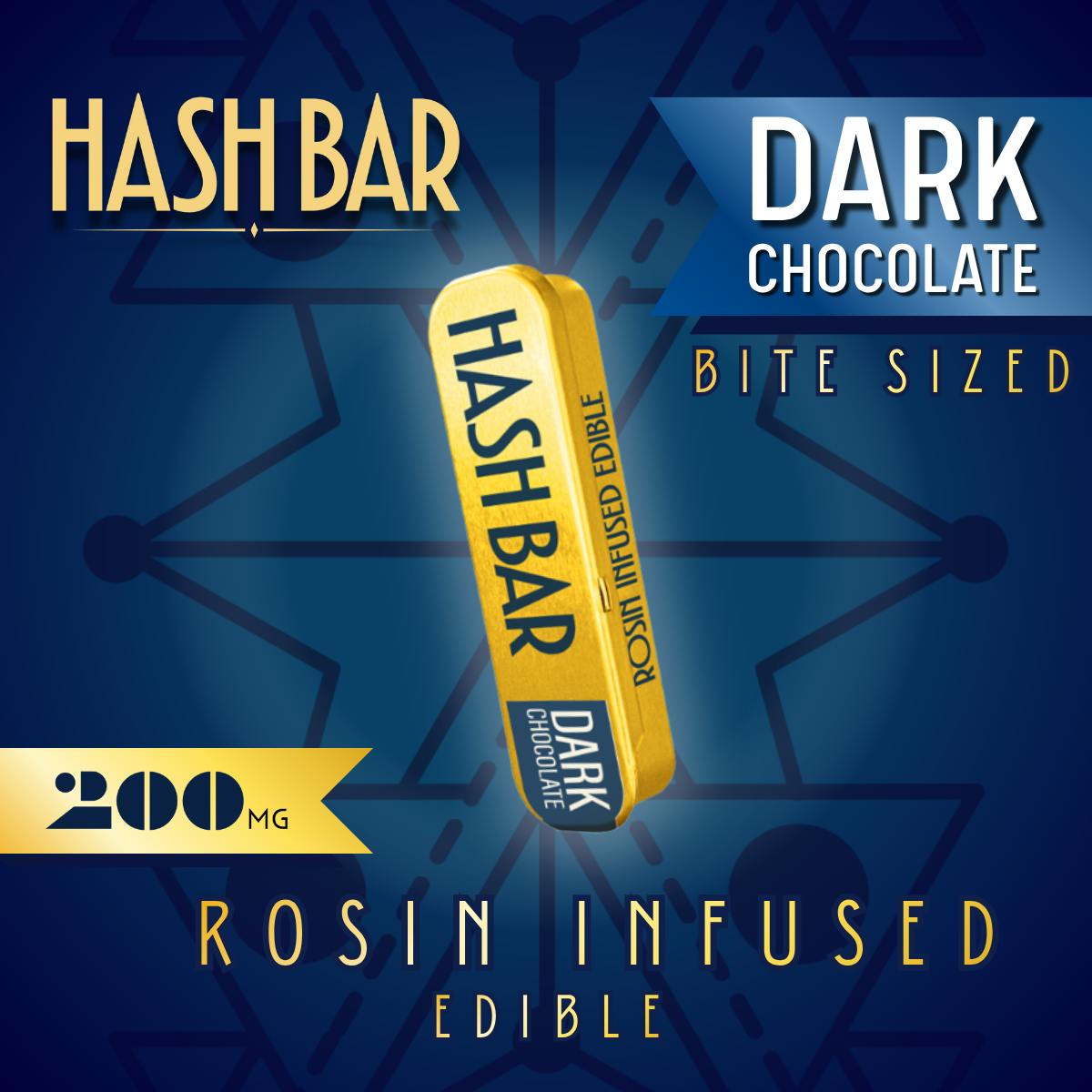 Hash Bar – Dark Chocolate - 200mg by Dream Edibles
