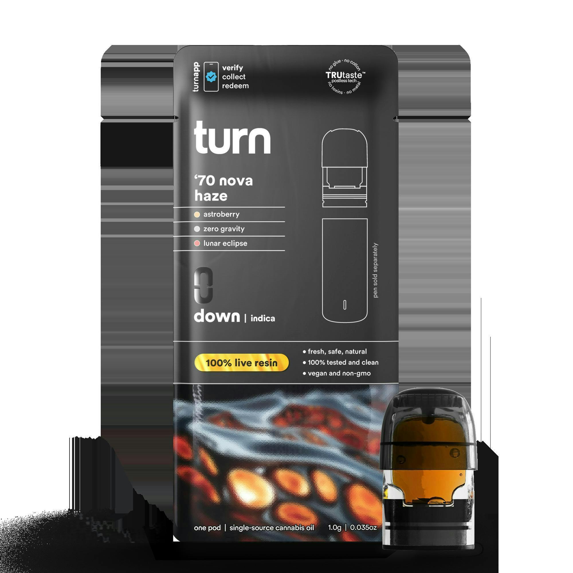 70 Nova Haze · Live Resin Pod