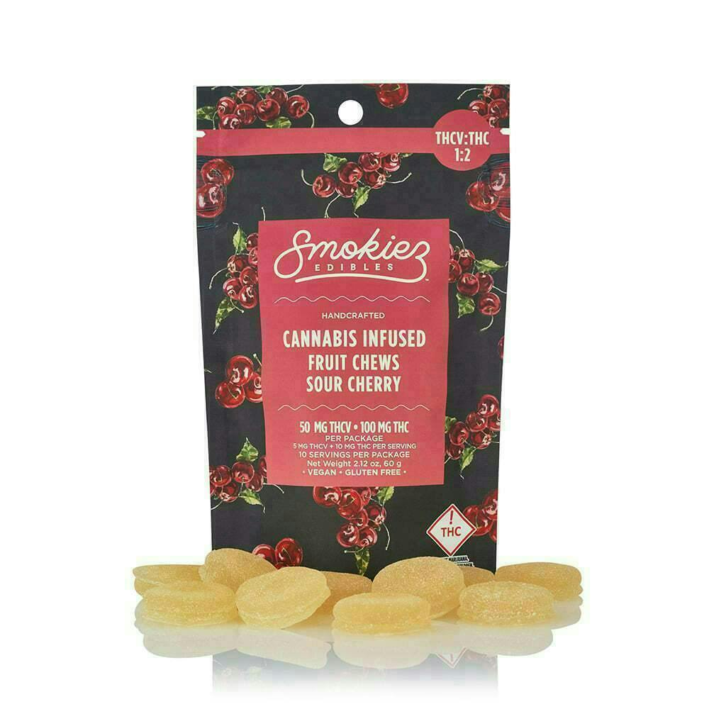 Sour Cherry Gummies 2:1 THC:THCV | 100mg | 10ct | 10mg/ea