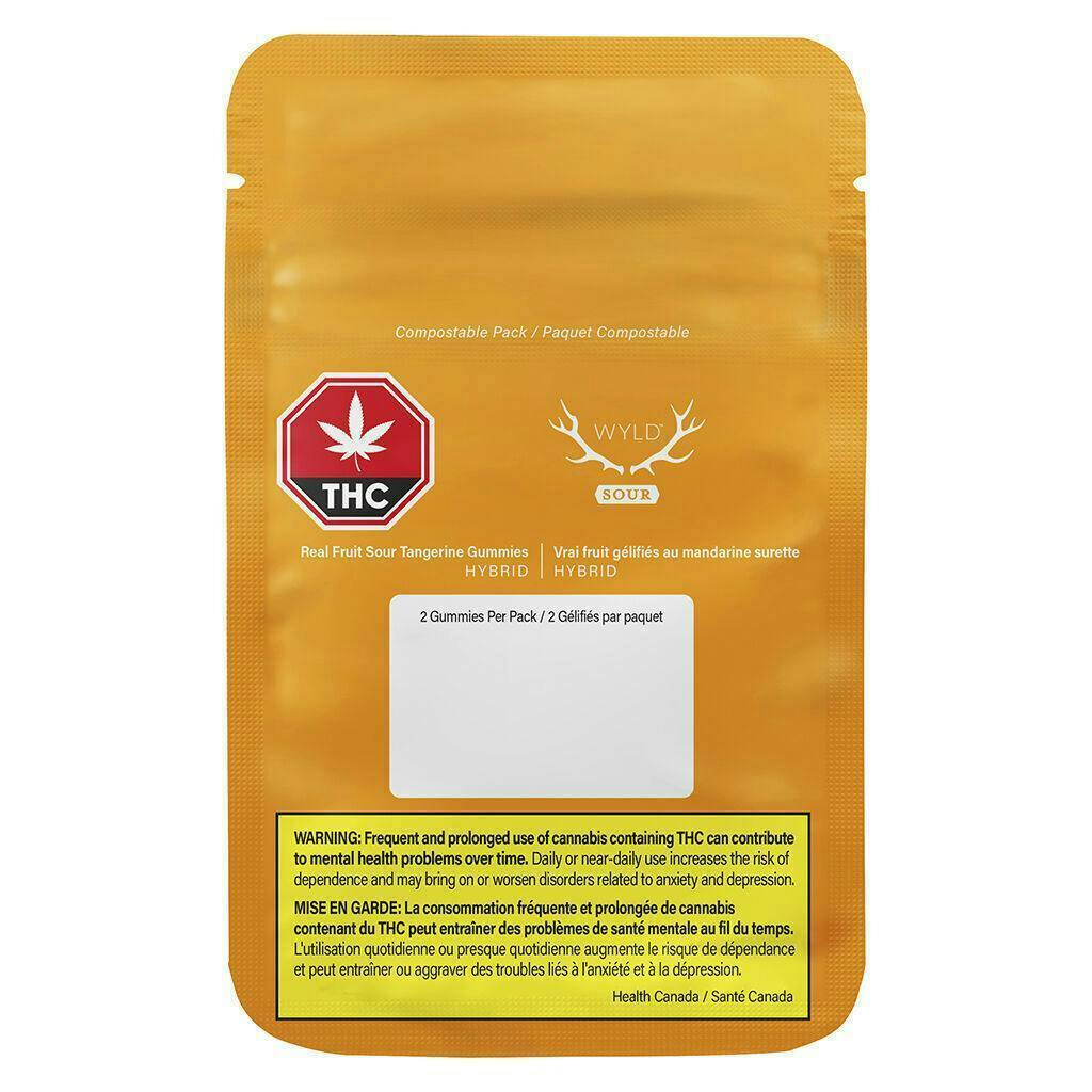 Wyld: Sour Tangerine Hybrid Enhanced Gummies - 10mg - 2ct - 5mg/ea