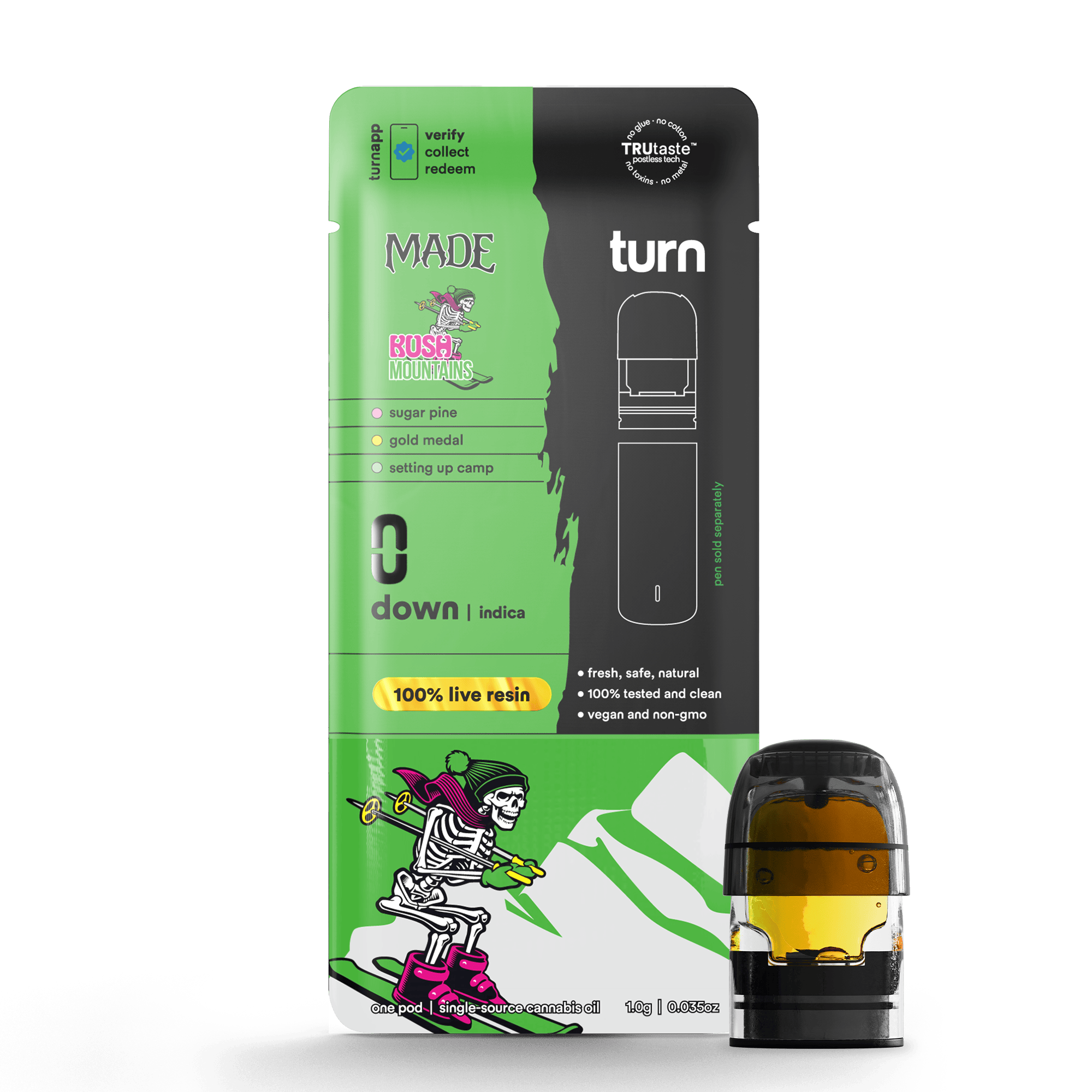 100% Live Resin · Indica