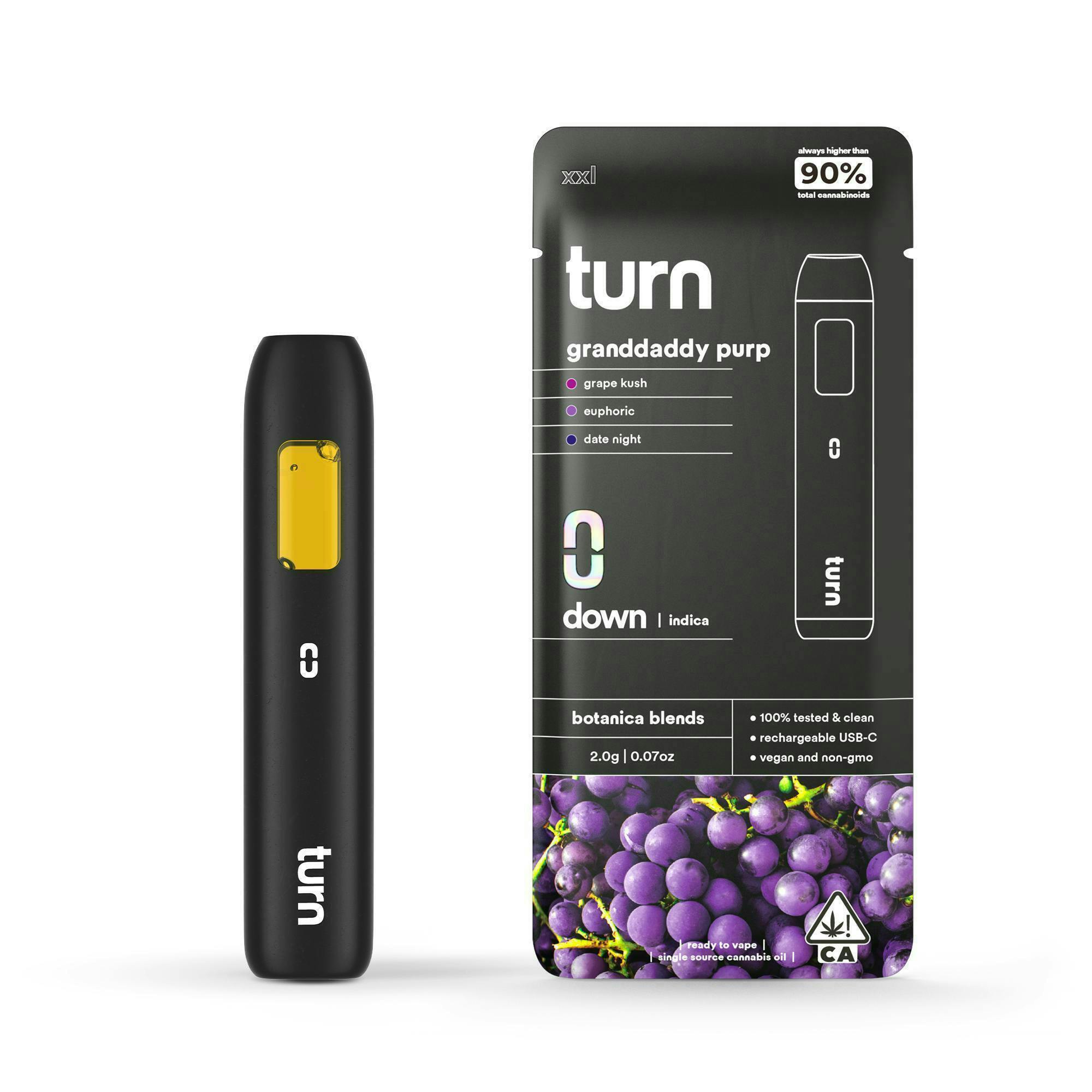 Granddaddy Purp · Botanica Blends · AIO · Indica