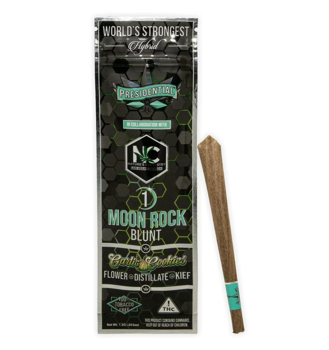 Presidential | Garlic Cookies Moon Rock | Infused Blunt | 1.5g at The Grove Cannabis Dispensary Pahrump