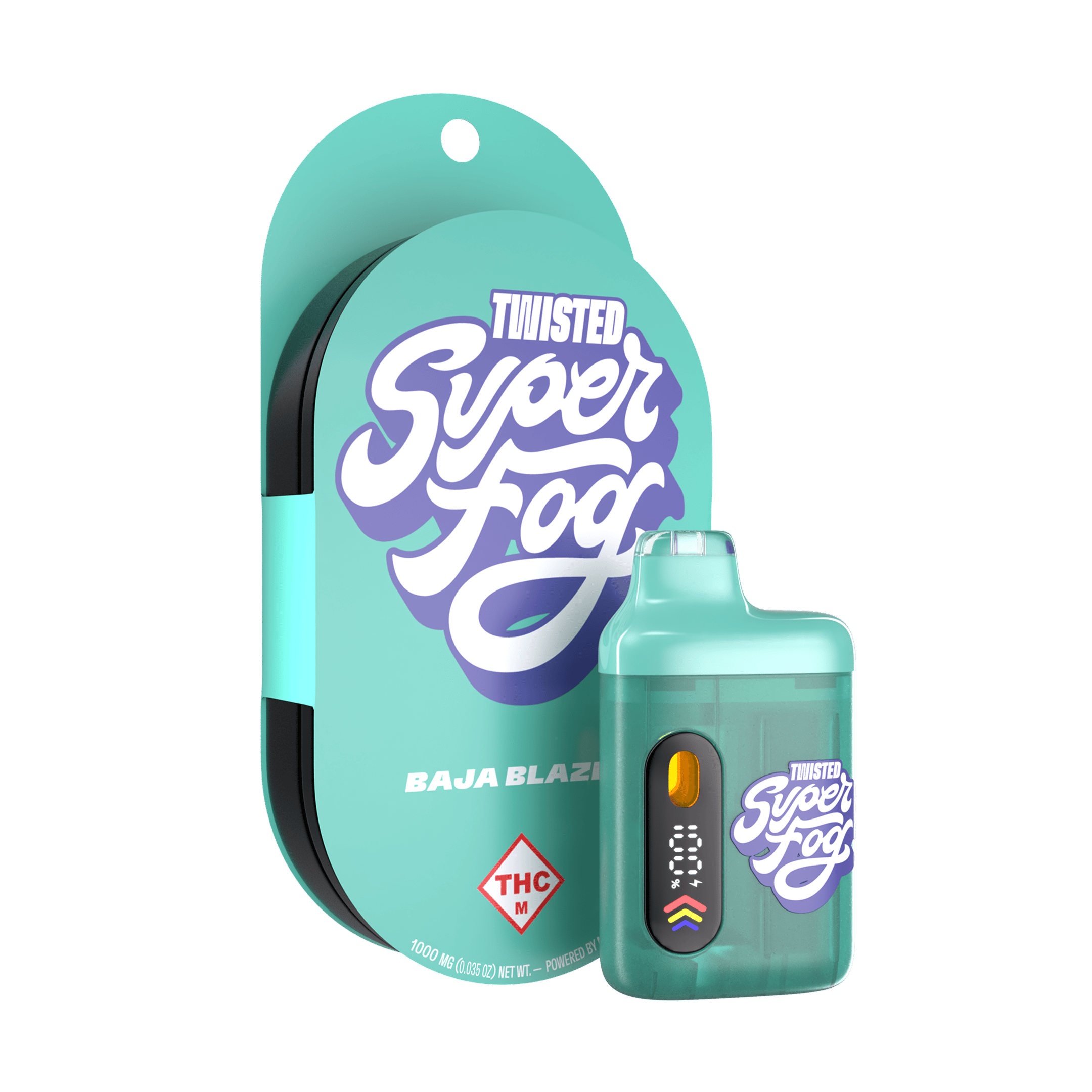 Baja Blazed | TWISTED Liquid Diamonds Jefé Plus Disposable | 1g by Super Fog by MFused