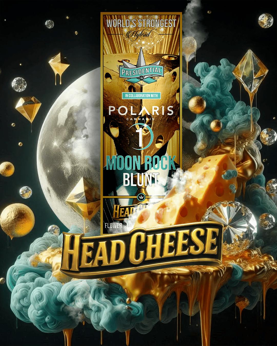 Head Cheese | Moon Rock Infused Blunt | 1.5g