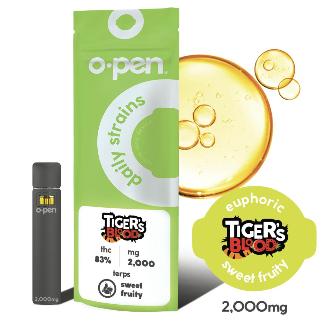 O.pen | Tiger's Blood | Daily Strains AIO | 2g by O.pen