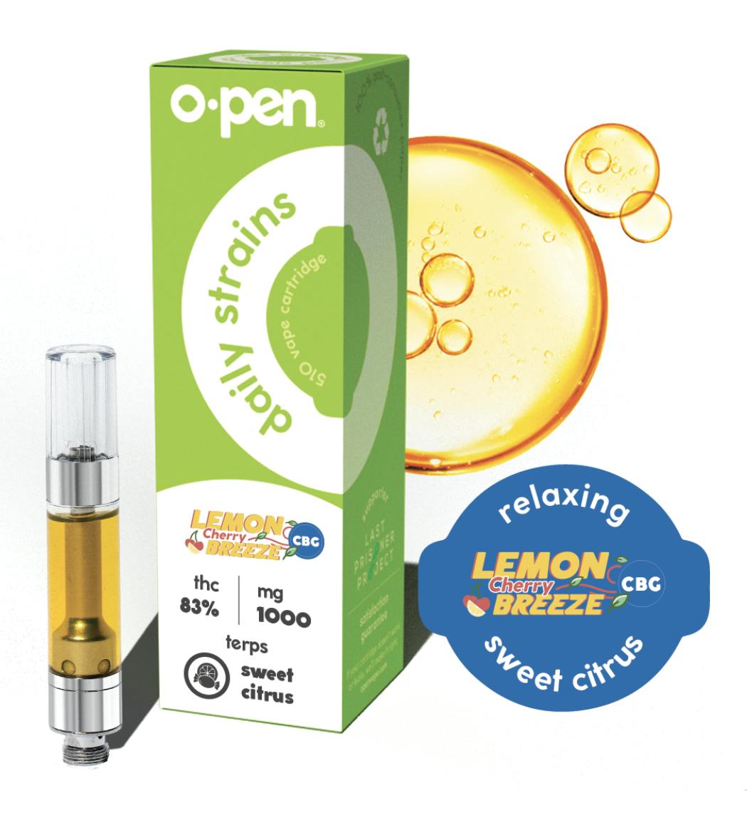 O.pen | Lemon Cherry Breeze | Daily Strains Cartridge | 1g by O.pen