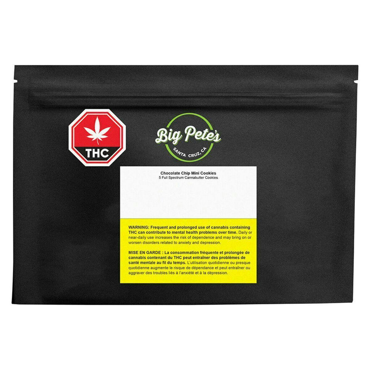 Big Pete's Treats | Chocolate Chip Mini Cookies | 10mg | 5ct | 2mg/ea