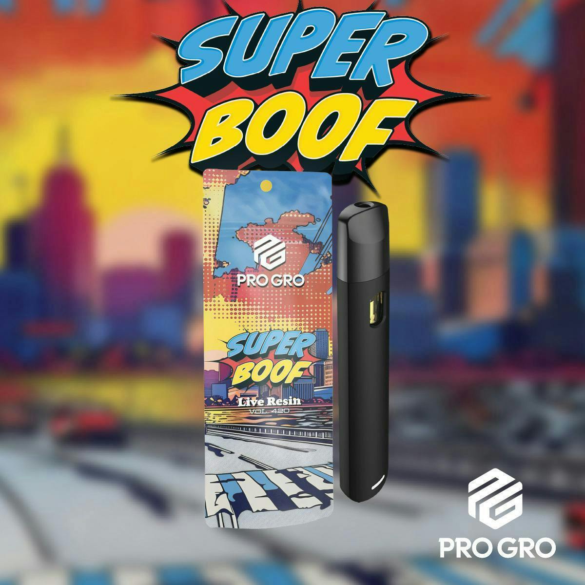 Pro Gro | Superboof | Live Resin Disposable | 1g by Pro Gro
