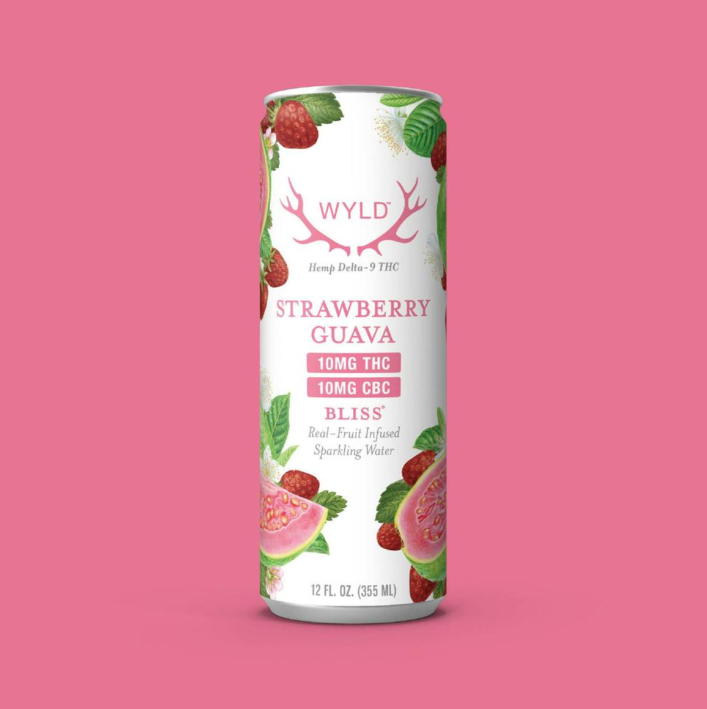 Strawberry Guava 1:1 THC:CBC D-9 Sparkling Water | Carbonated | 10mg | 12oz