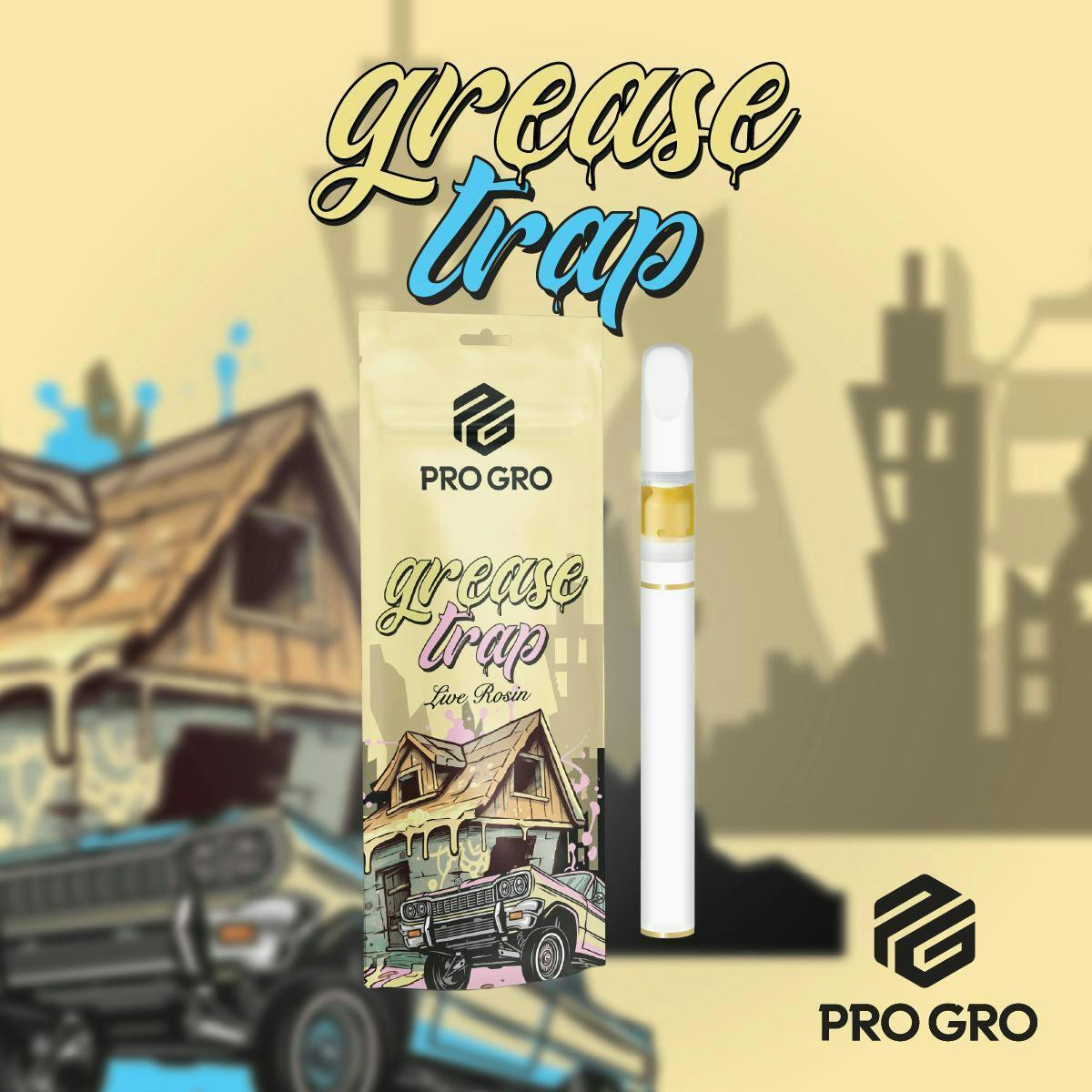 Pro Gro | Grease Trap | Live Rosin Disposable | 0.5g