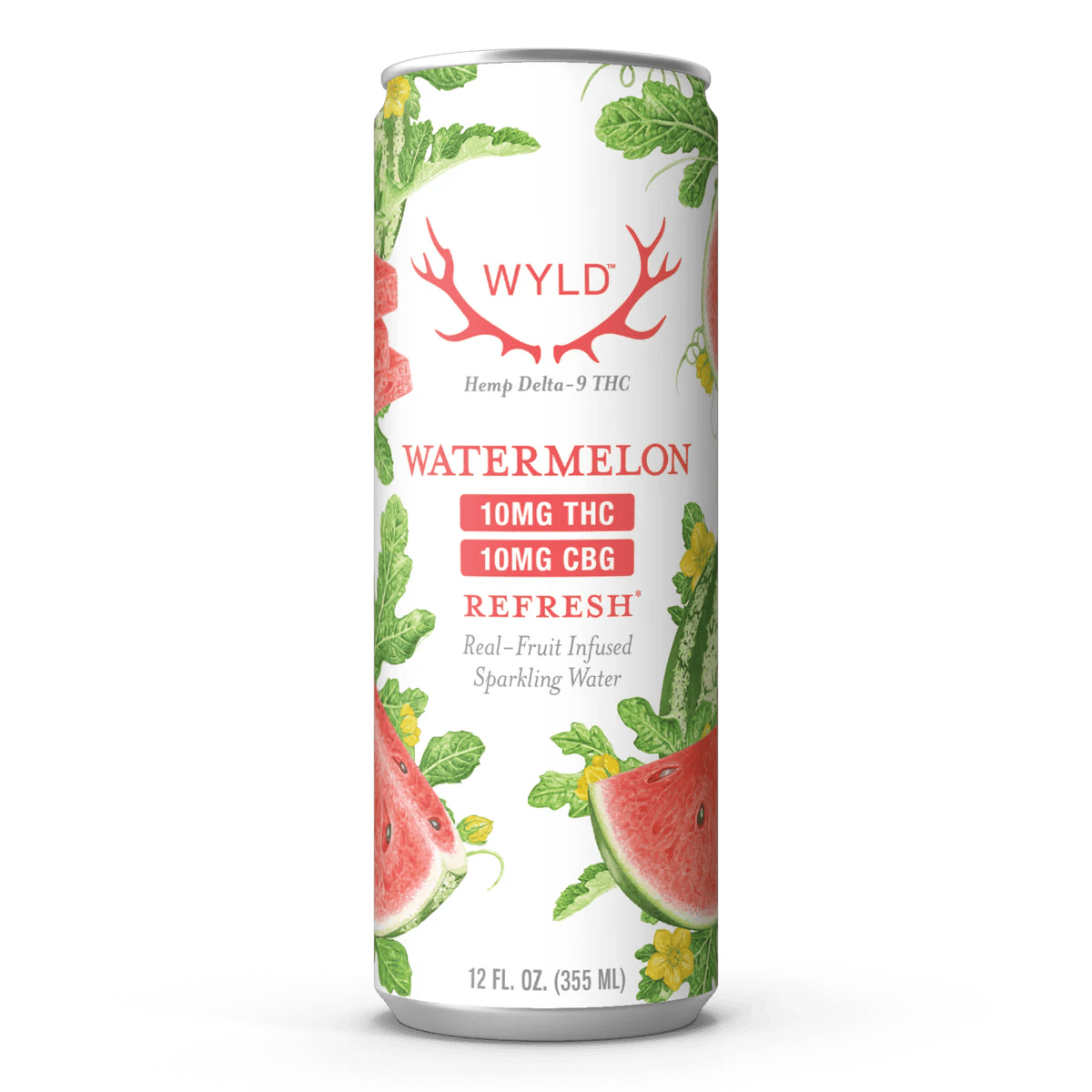 Watermelon Sparkling Water | Carbonated | 10mg | 12fl oz at Elixir Dispensary