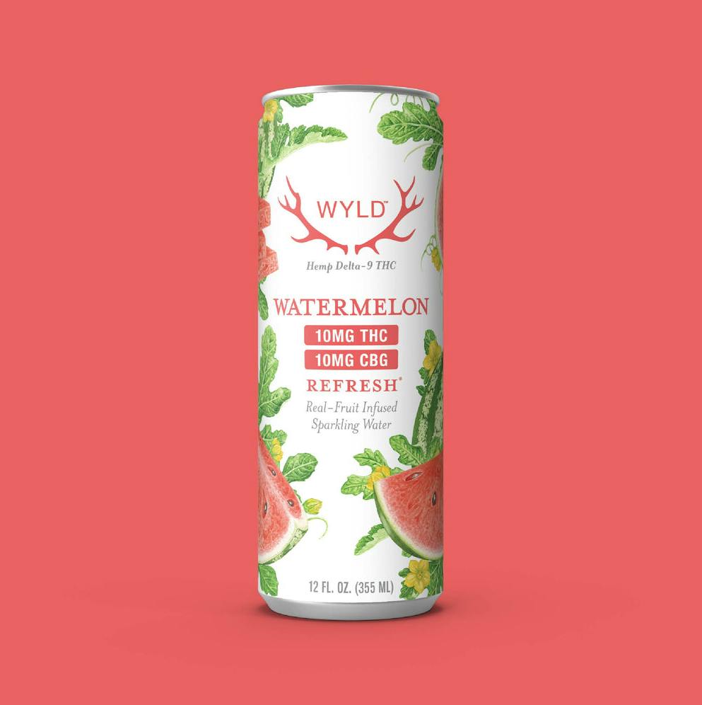 Watermelon Delta 9 Sparkling Water Carbonated