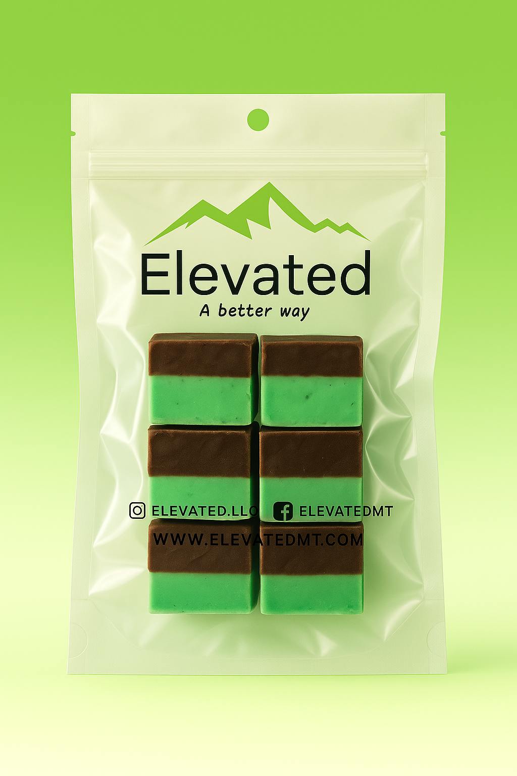 Mint Fudge | Chocolates | 5pk | 20mg/ea at Elevated Dispensary Havre