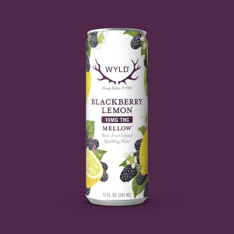 Blackberry Lemon Delta-9 Sparkling Water | Carbonated | 10mg | 12 fl oz