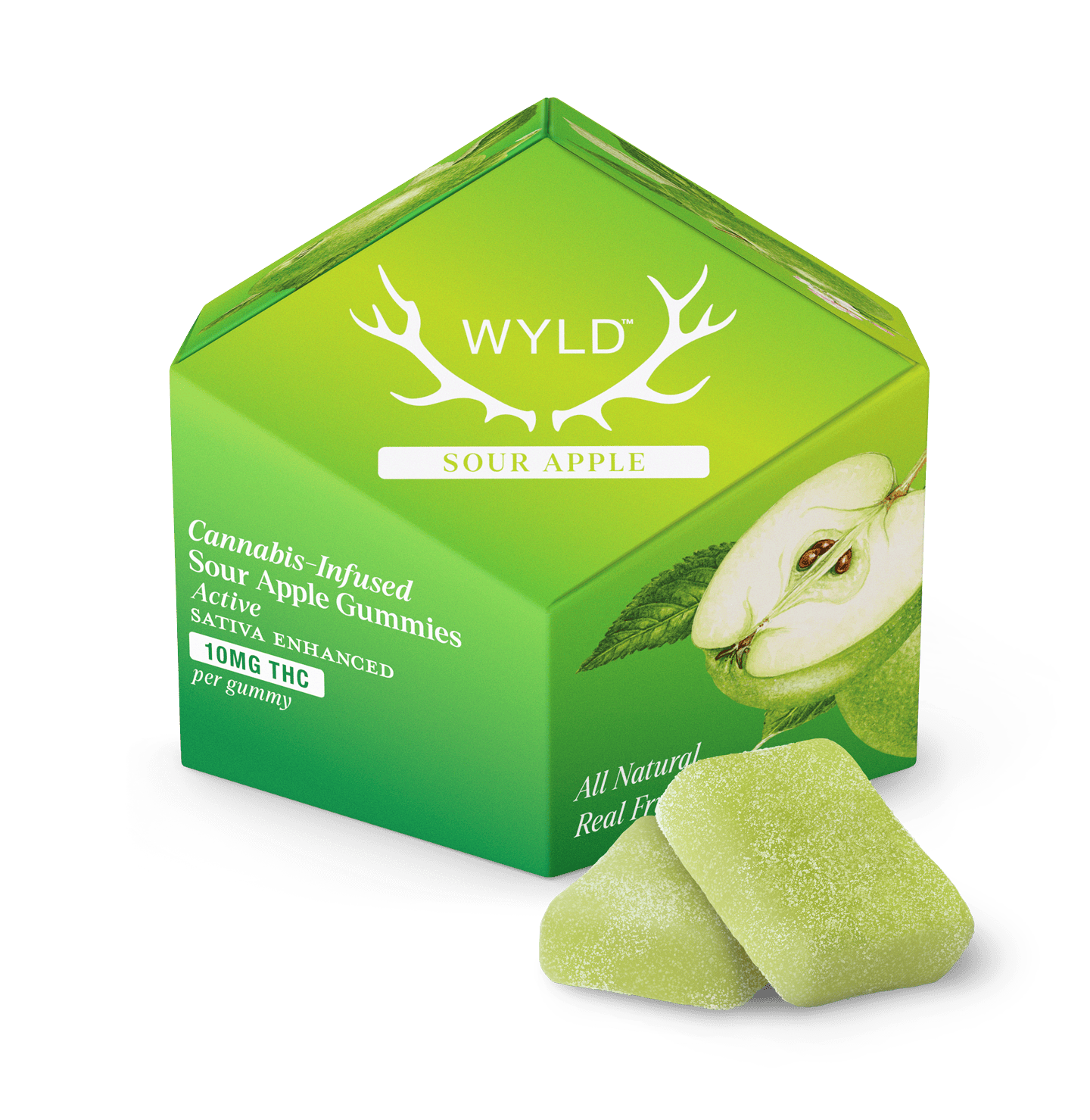 Wyld — Sour Apple Sativa Enhanced Gummies - Gummies - 20pk - 10mg/ea