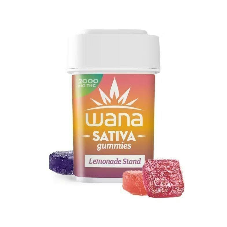MED Wana Gummies 2000mg - Sativa Lemonade Stand | Gummies | 200pk | 10mg/ea by Wana Edibles
