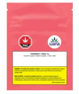 Wana | Strawberry 10:1 CBD Sour Soft Chews | Gummies | 2pk | 1mg/ea