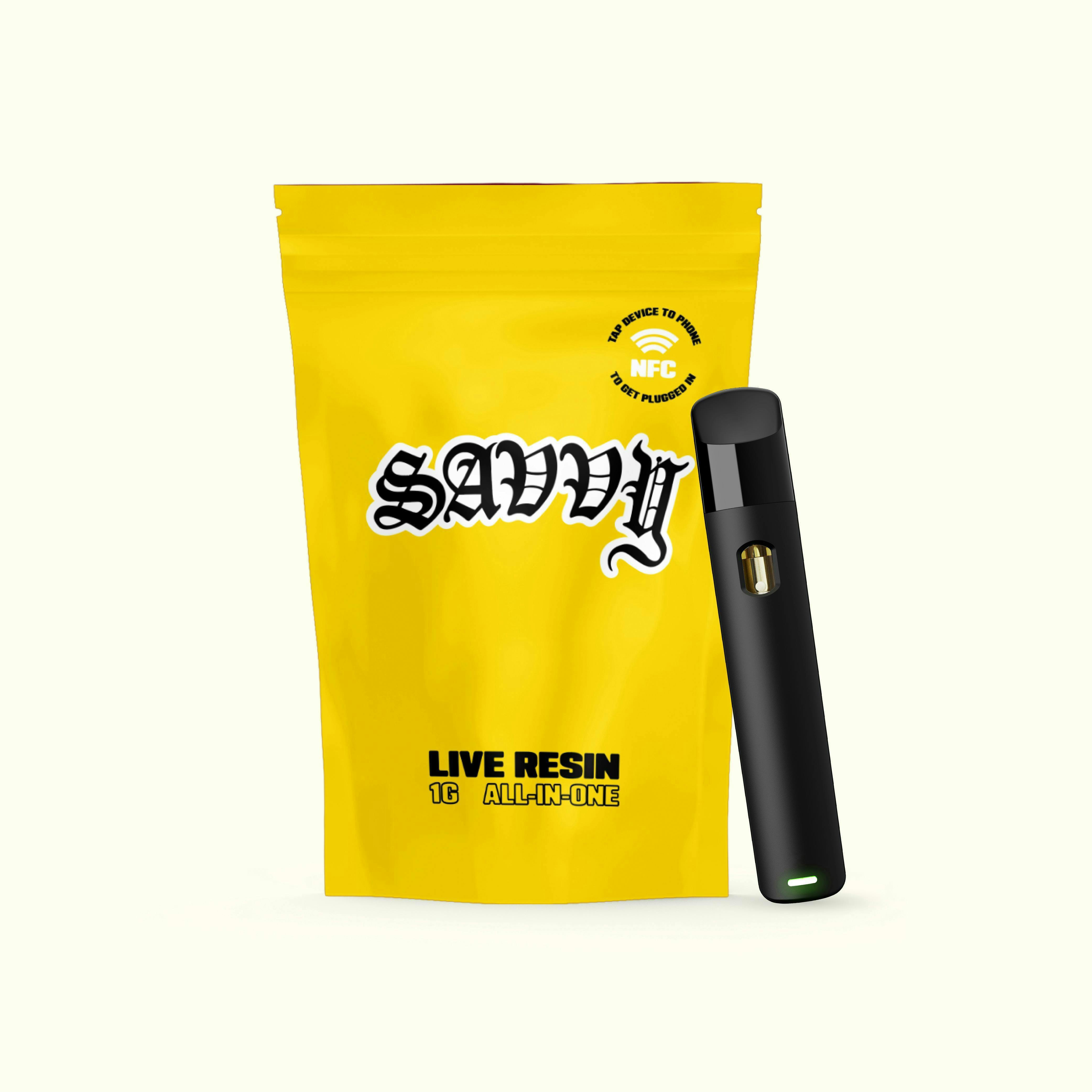 Savvy | Platinum Yeti | Live Resin | Disposable | 1g by Savvy