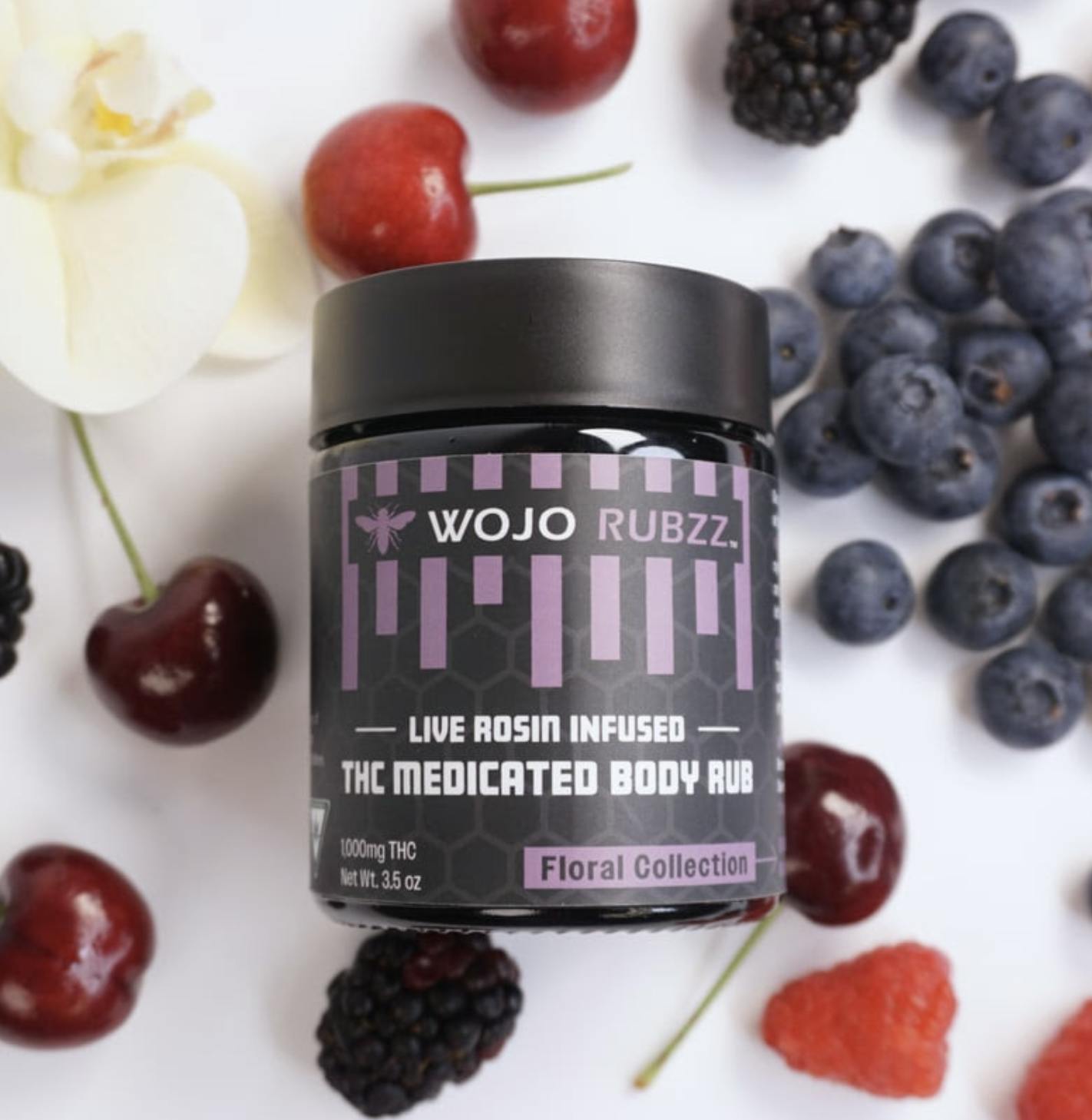 Wojo Rubzz | Floral - Live Rosin Infused Body Rub