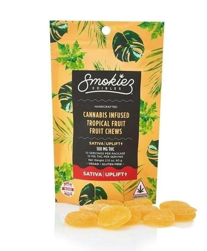 Tropical Fruit Gummies | 100mg | 10ct | 10mg/ea by Smokiez Edibles