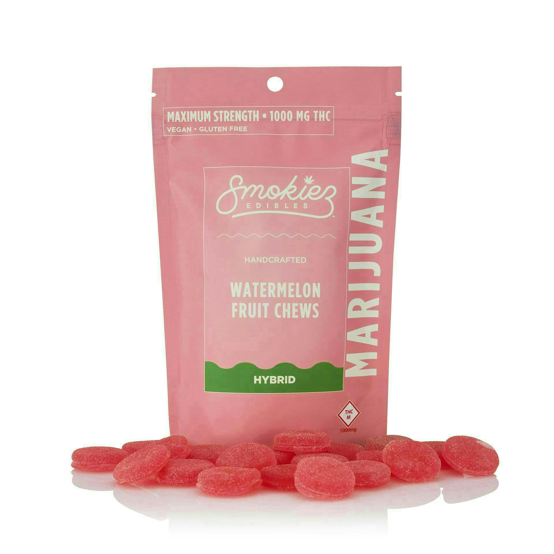 Watermelon Gummies | 1000mg | 20ct | 50mg/ea by Smokiez Edibles