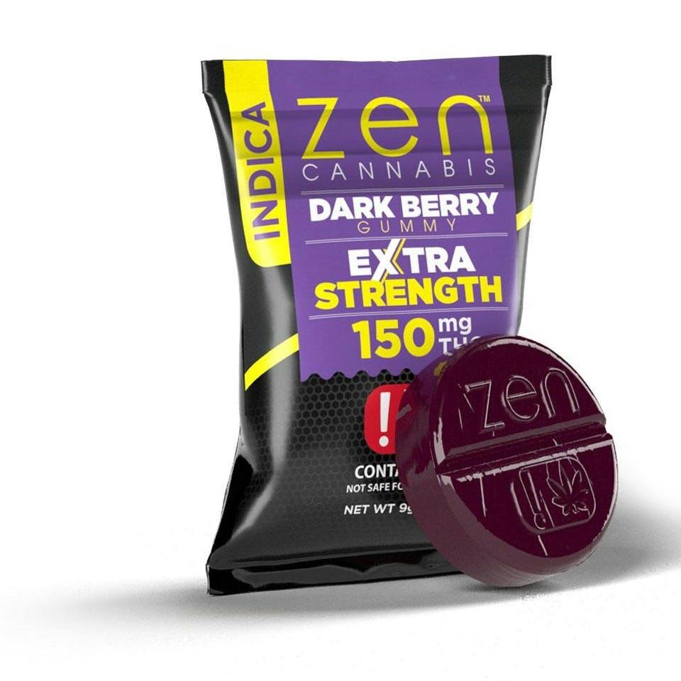 Zen Cannabis | Dark Berry Gummy | Single | 150mg