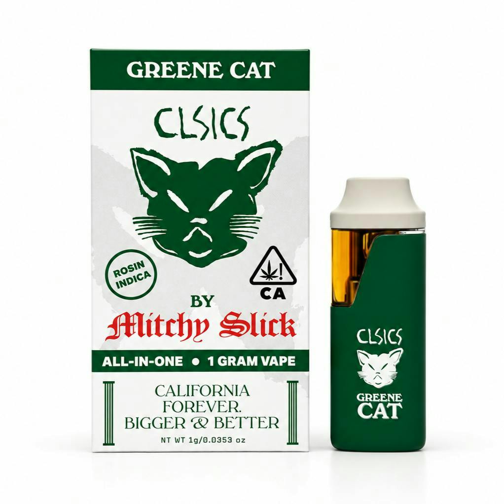 CLSICS - Greene Cat - Live Rosin All in One Vape - 1g