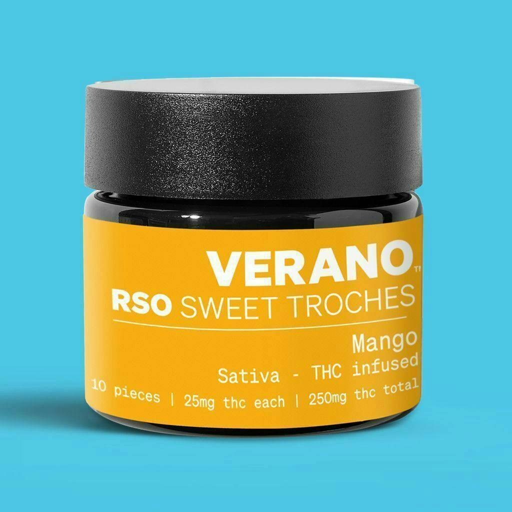 Verano | Mango RSO Troches 250mg | Mints | 10pk | 25mg/ea by Verano