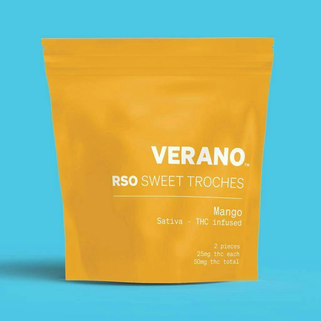 Verano | Mango RSO Troches 50mg | Mints | 2pk | 25mg/ea