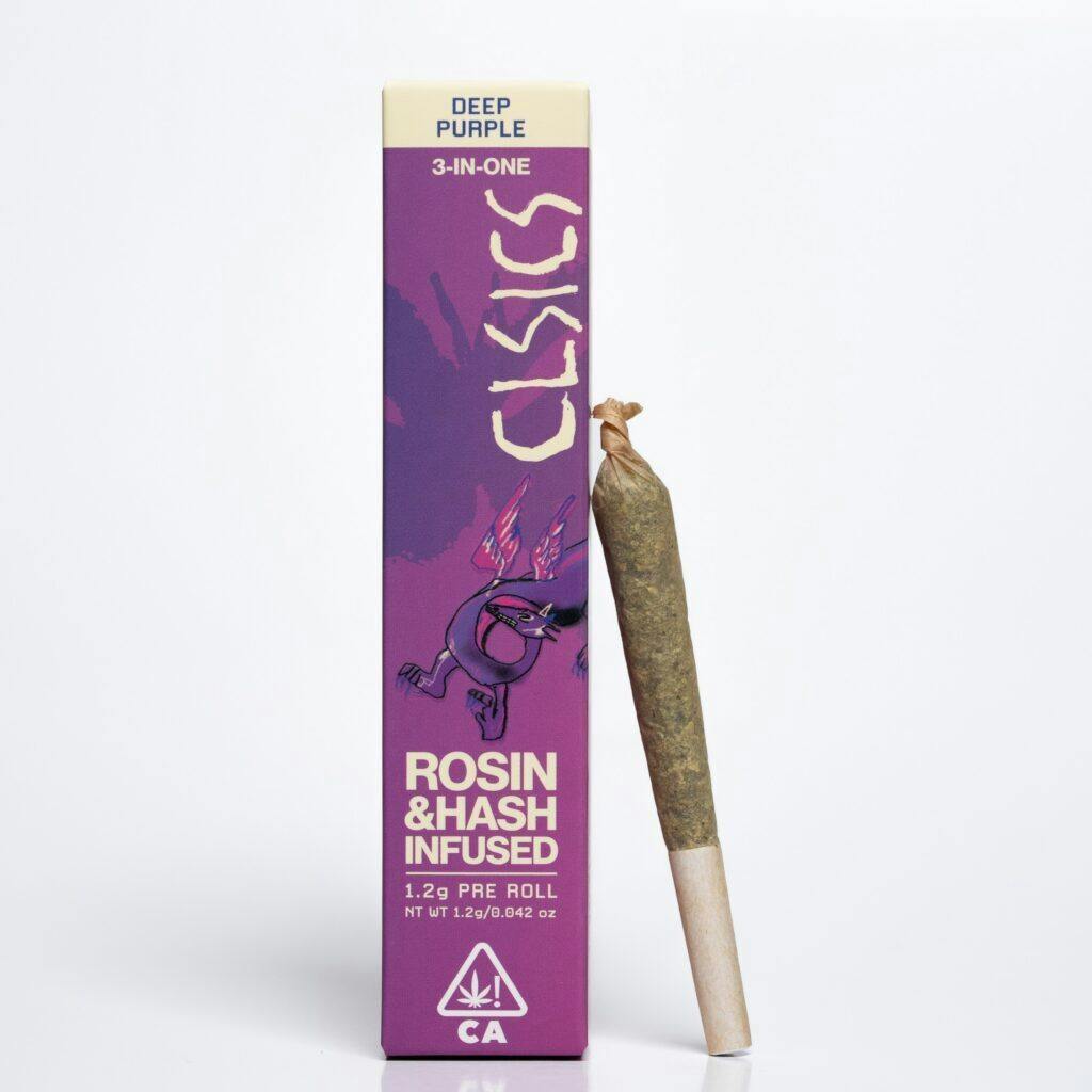 CLSICS Rosin & Rosin Infused Pre Rolls — Deep Purple