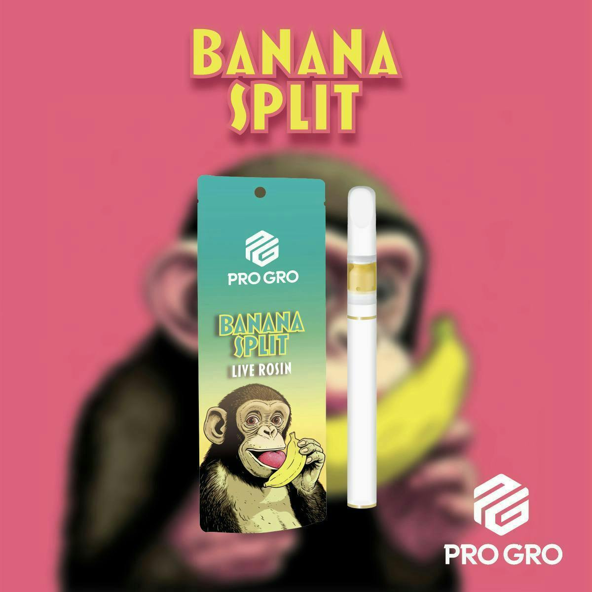 Pro Gro | Banana Split | Live Rosin Disposable | 0.5g by Pro Gro