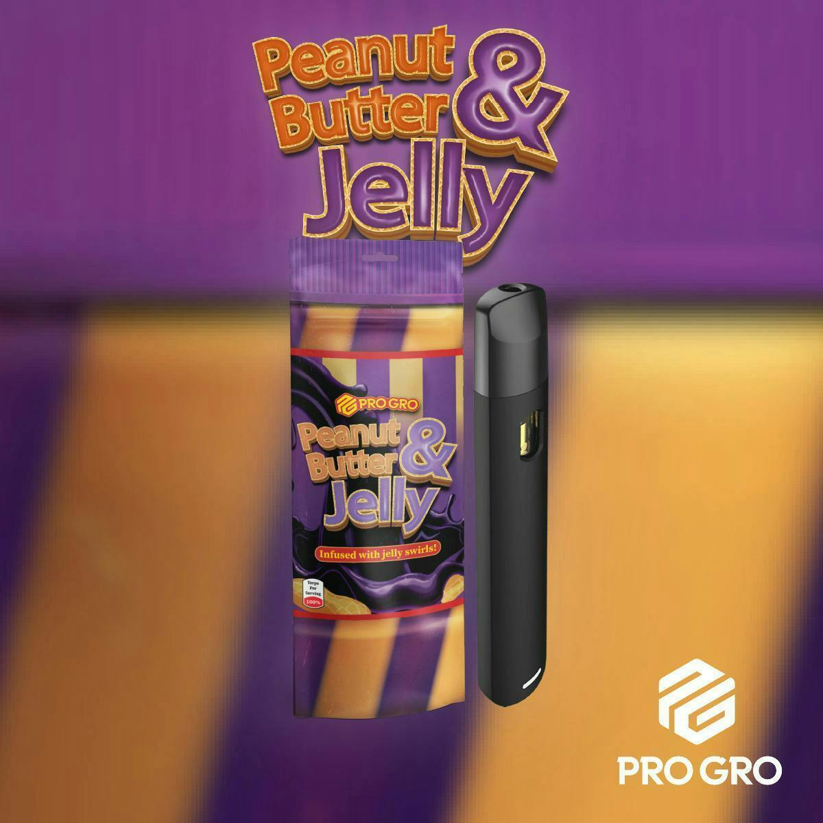 Pro Gro | Peanut Butter & Jelly | Live Resin Disposable | 1g by Pro Gro