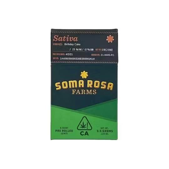 Soma Rosa Farms | Lemon Snow Leopard | Mini Joints | 0.5g | 28pk