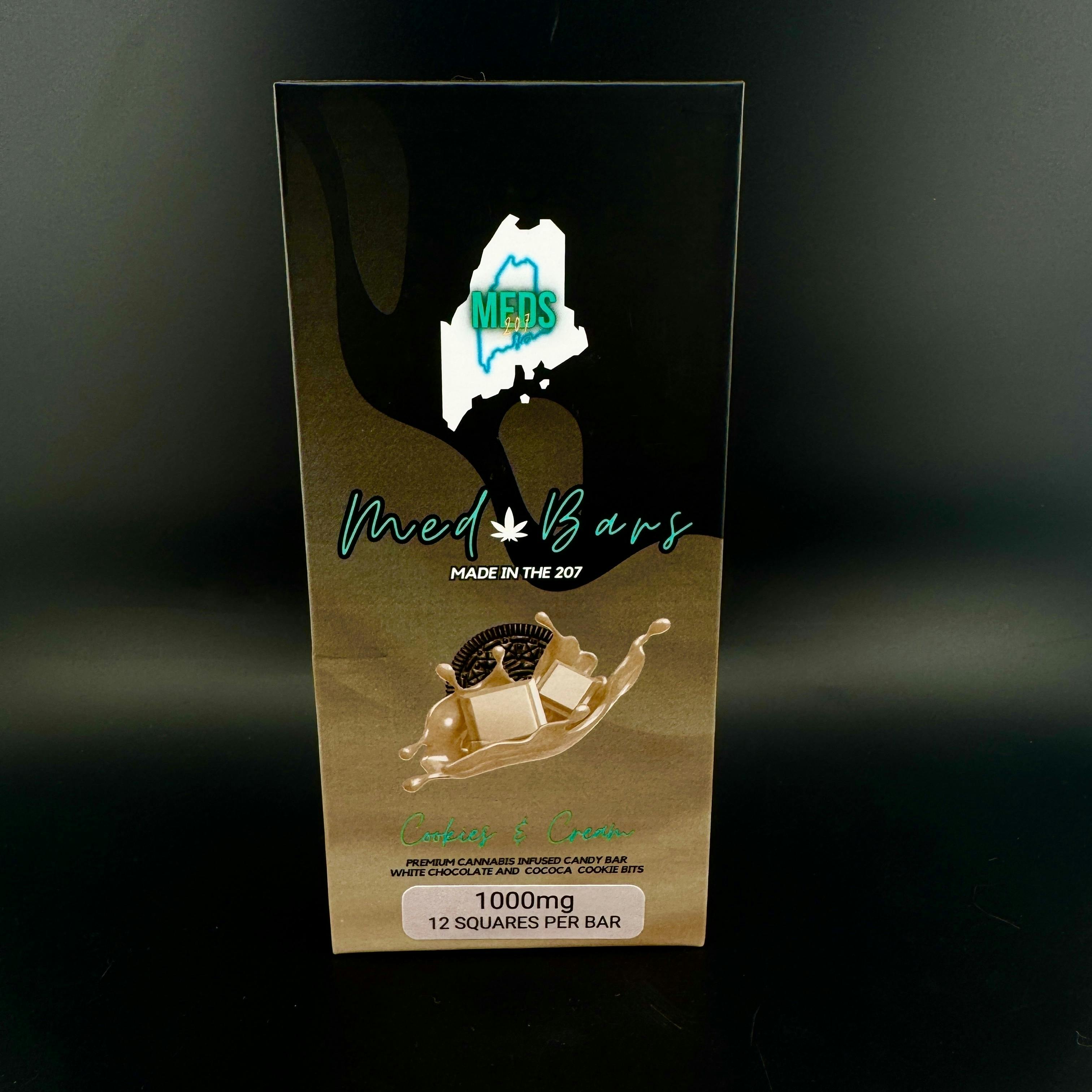Cookies and Cream Chocolate Bar | Baked Goods | 12pk | 83.33mg/ea