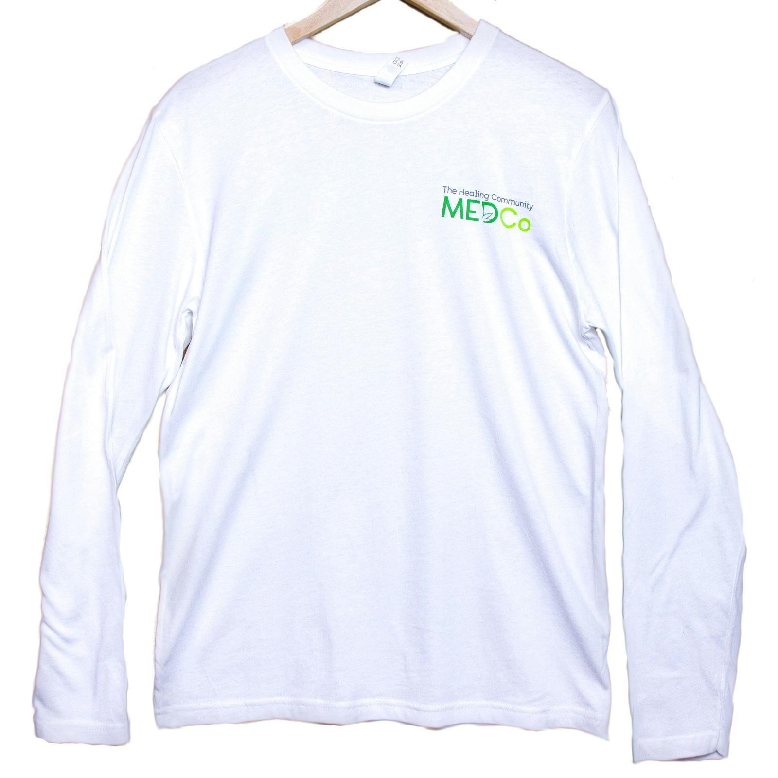 Men's Long Sleeve Tee (M) White | Apparel