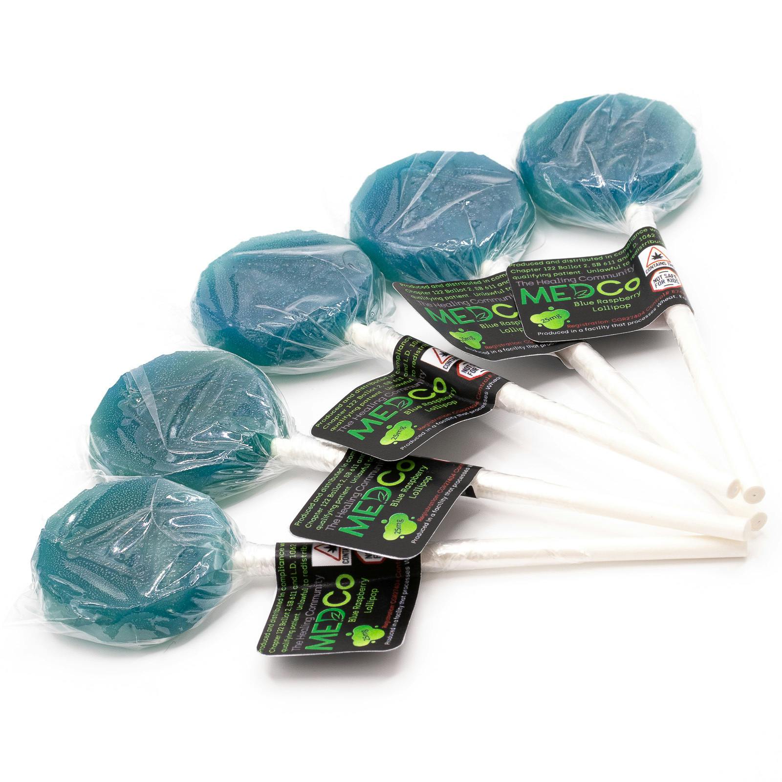 MEDCo Lollipop, Blue Raspberry | 25mg/ea at The Healing Community MEDCo - Recreational