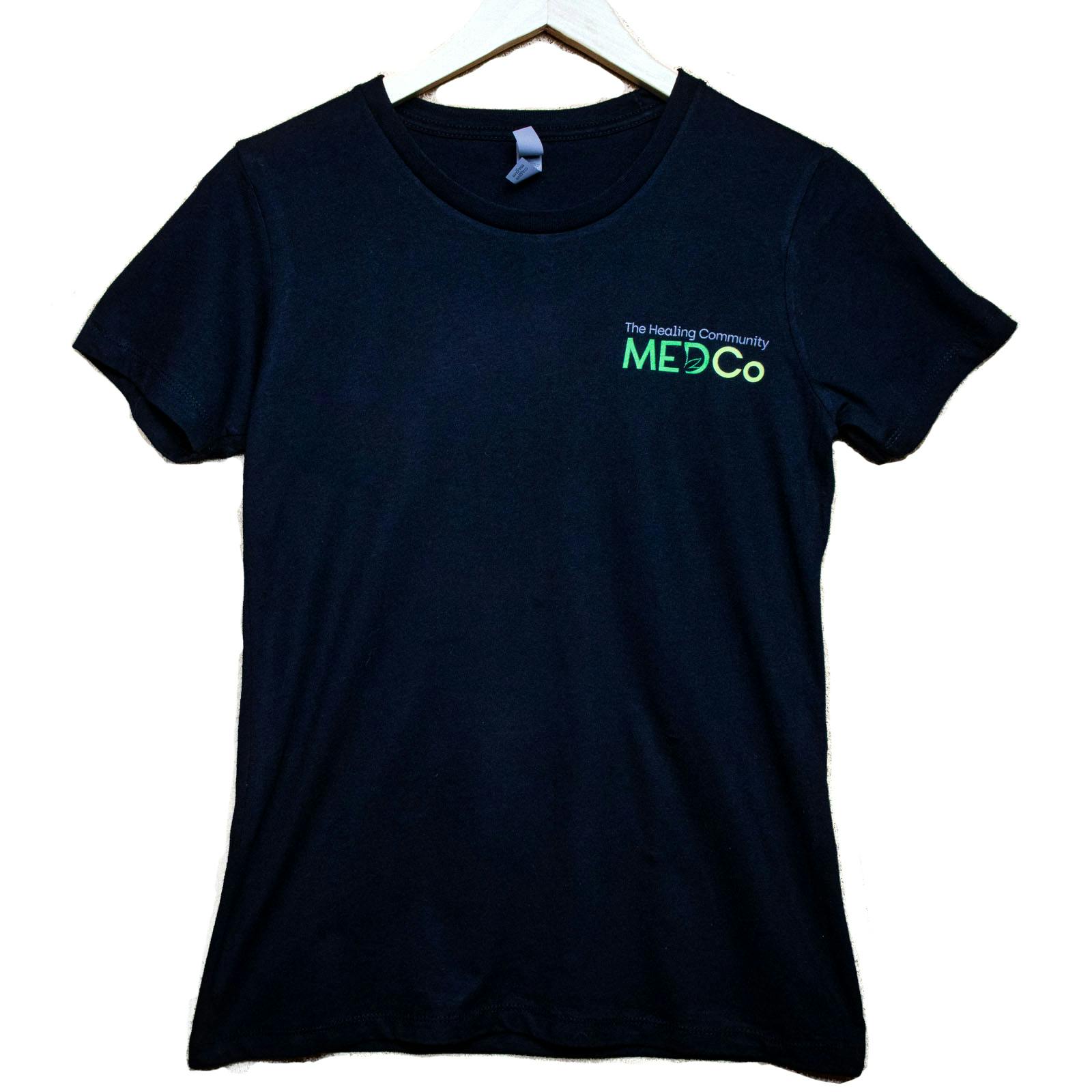 Ladies Short Sleeve Tee (L) Black | Apparel
