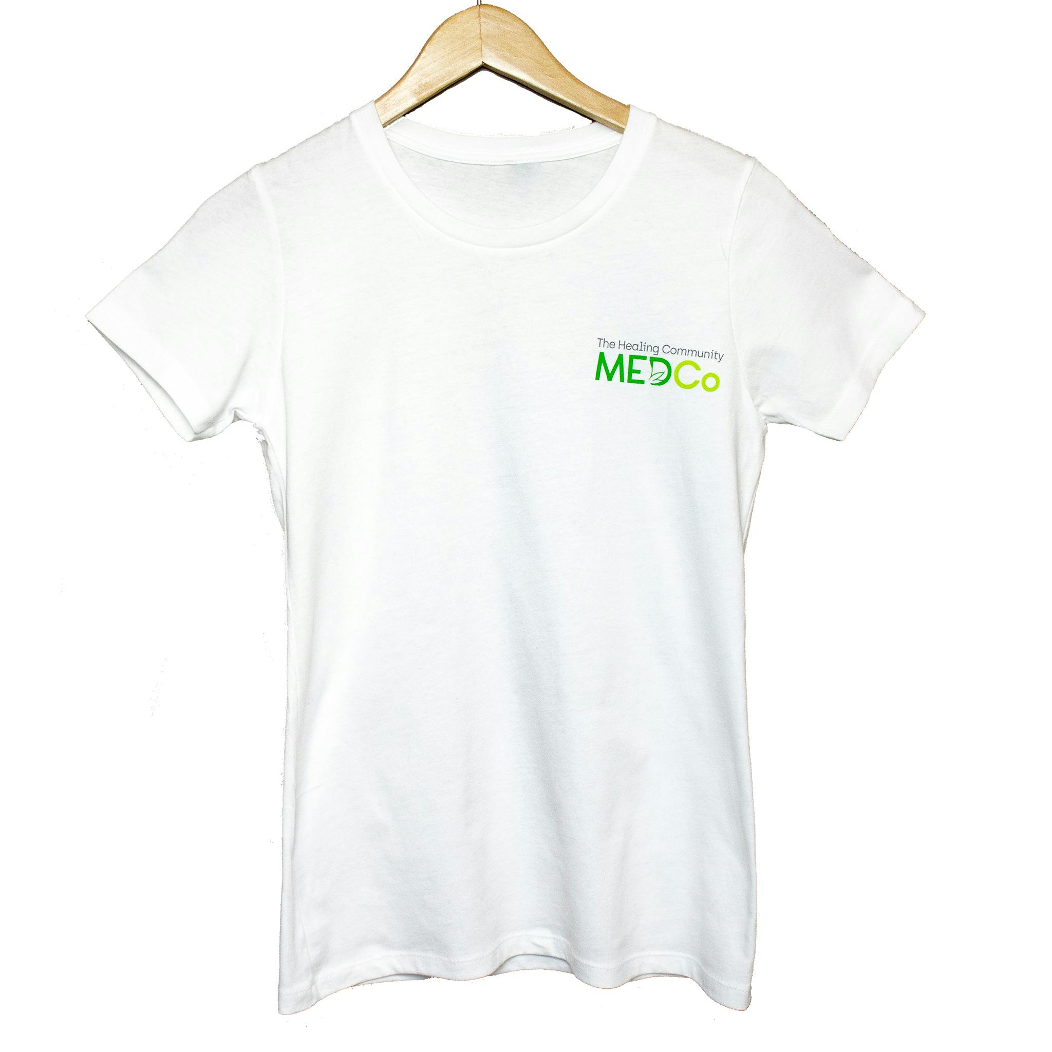 Ladies Short Sleeve Tee (M) White | Apparel