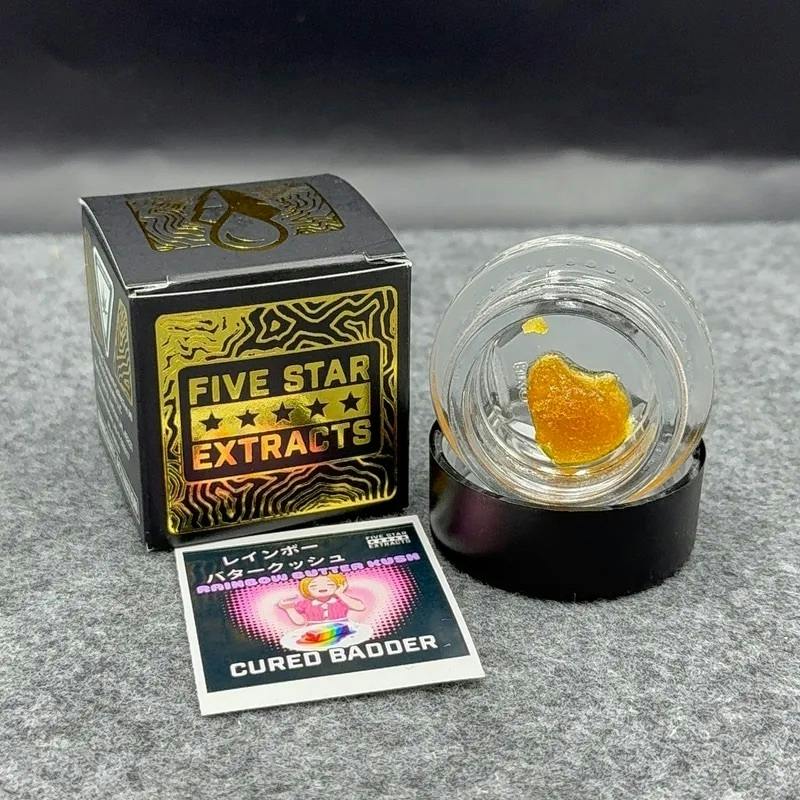 Five Star MI | Rainbow Butter Kush | Cured Badder | 1g