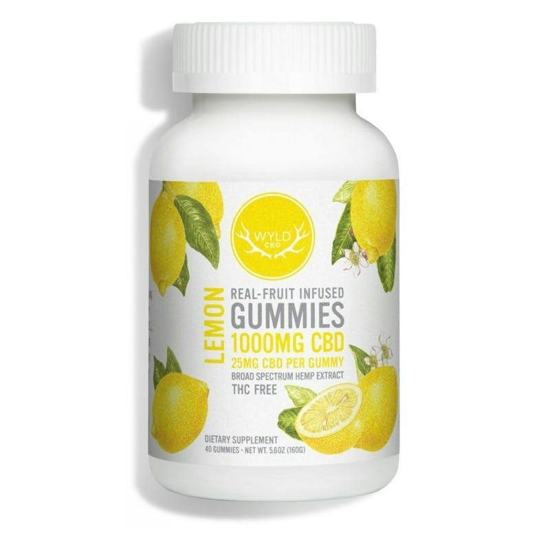 Lemon CBD Gummies | 1000mg | 40ct | 25mg/ea by Wyld