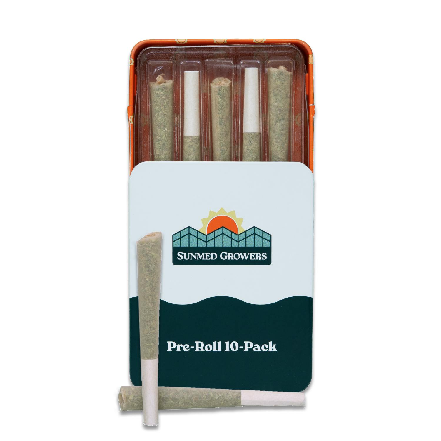GMO x Skywalker OG Pre Roll 5g/10 Pack Tin by SunMed Growers